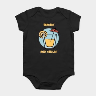 Summer Design- Beachin' and chillin'- Negroni- cocktails Baby Bodysuit